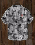 Men’s "Koi Spirits" Casual Slim-Fit Edition