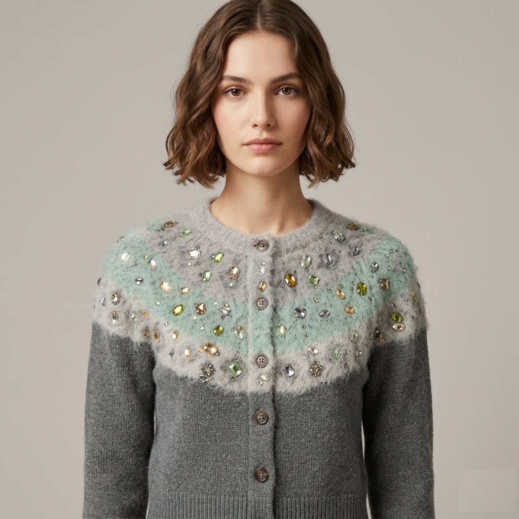"Crystal-Glow" Edition Cardigan