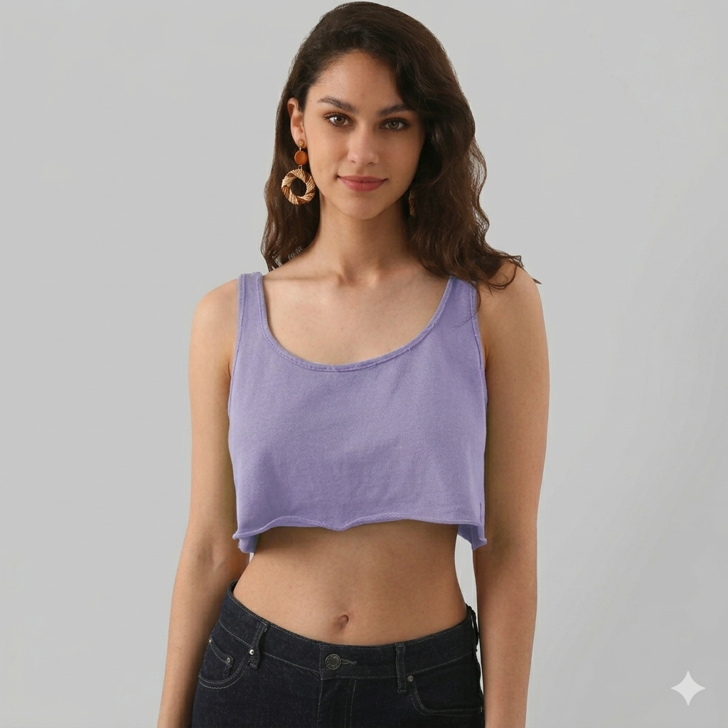 Pure Cotton Essential Crop Top