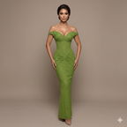 The Siren Green Gown