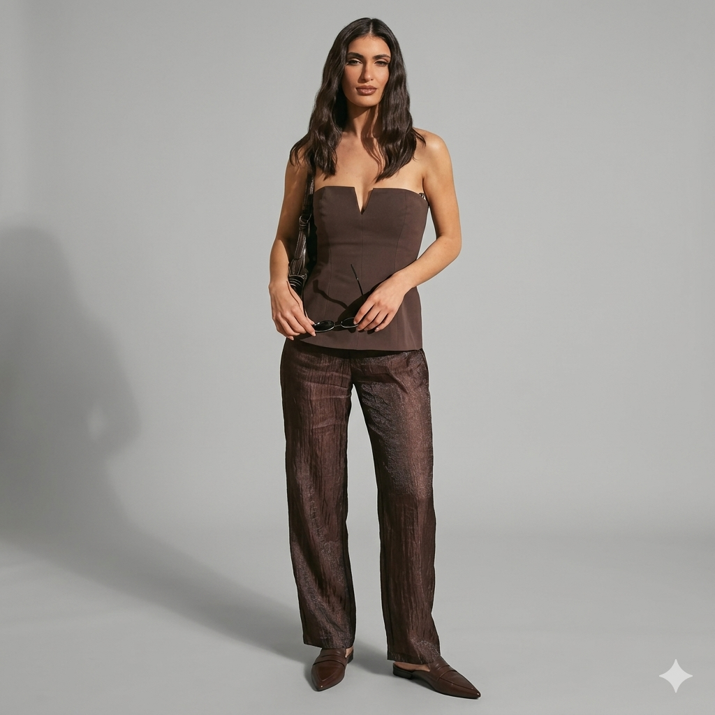 Square-Cut Strapless Tube Top