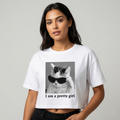 "Gravity Cat" Cropped Tee