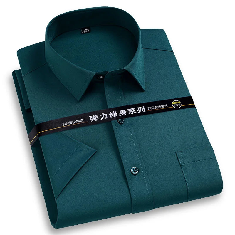 "Flex-Sharp" Short Sleeve Dress Shirt