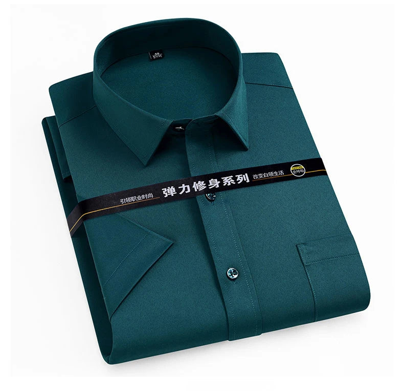 "Flex-Sharp" Short Sleeve Dress Shirt