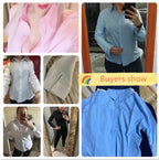"Essence-Chiffon" Slim-Fit Shirt