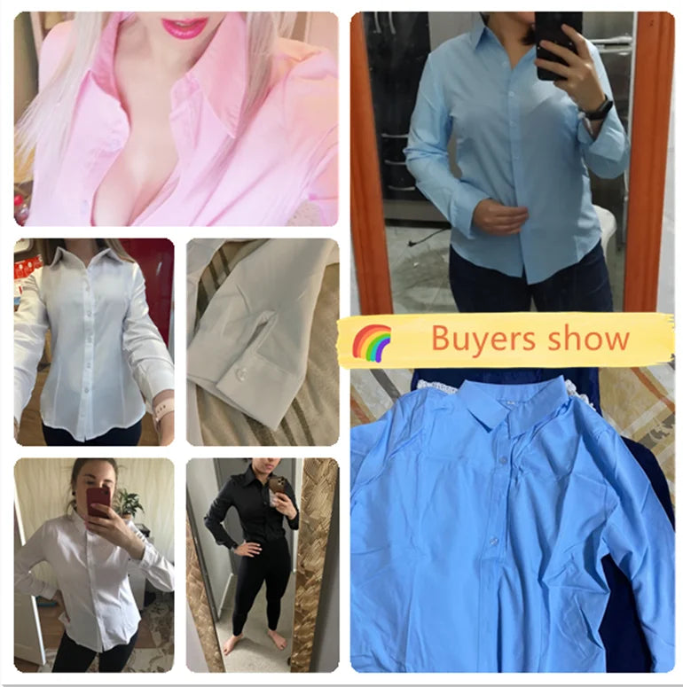"Essence-Chiffon" Slim-Fit Shirt