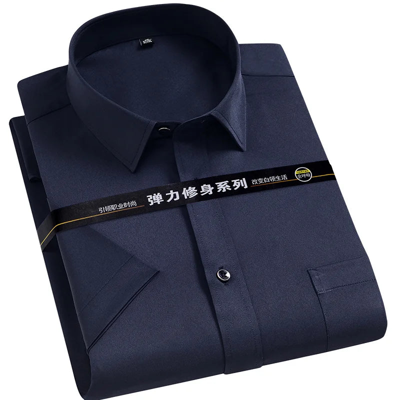 "Flex-Sharp" Short Sleeve Dress Shirt