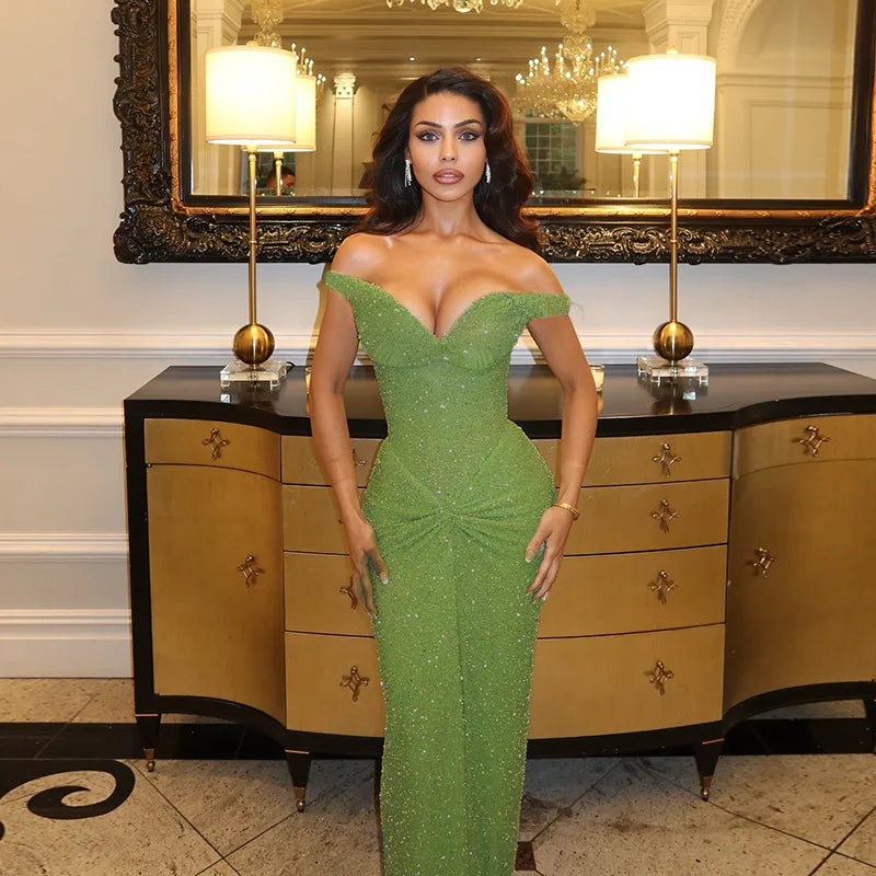 The Siren Green Gown