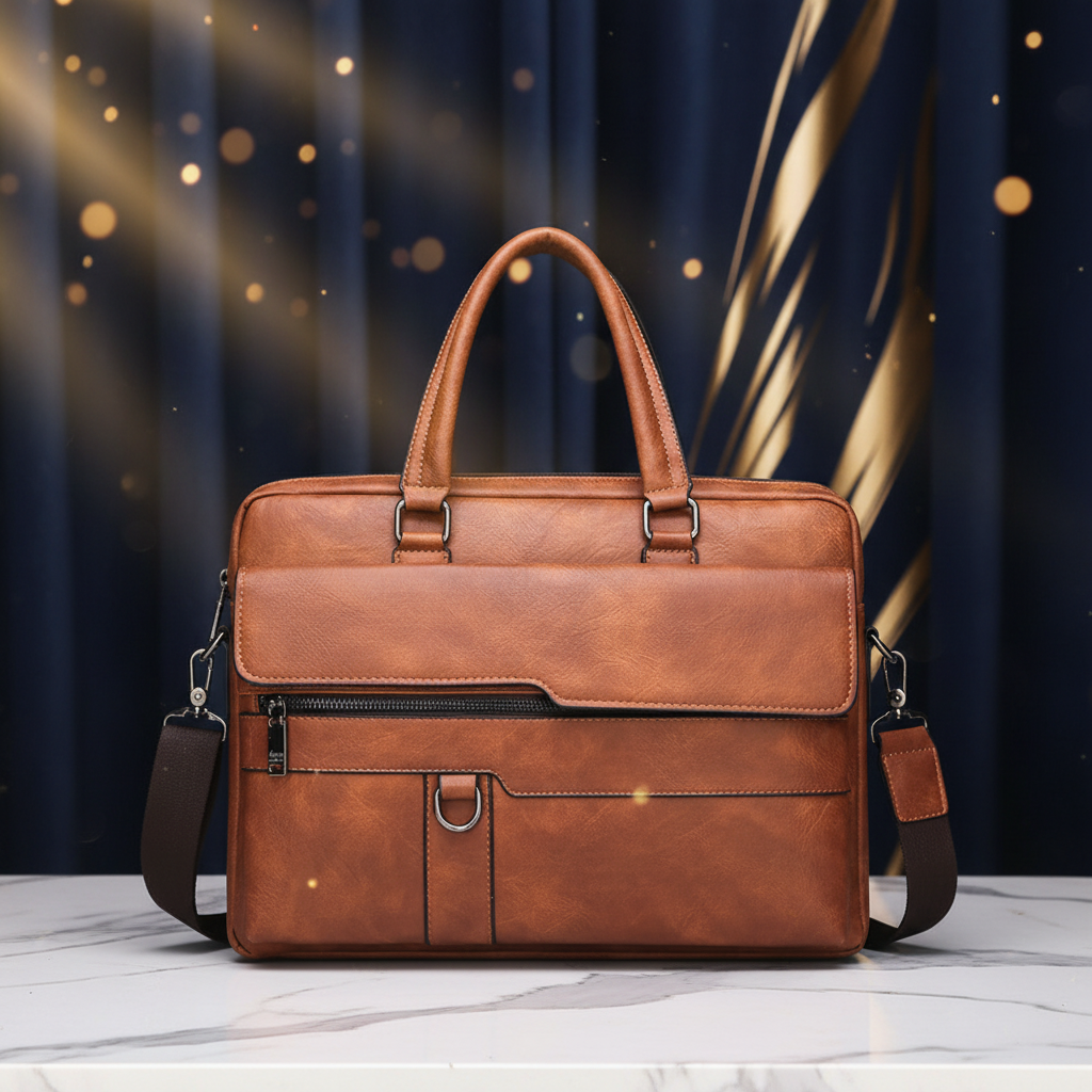 Modern Leather Business Briefcase