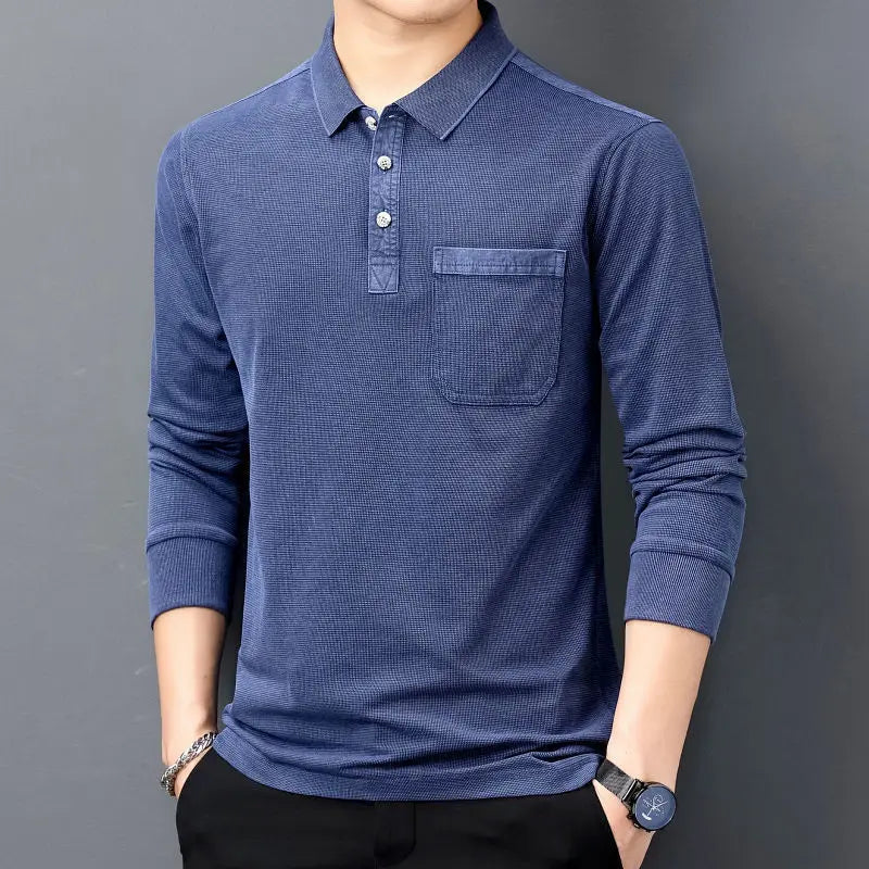 "Social-Utility" Long Sleeve Polo