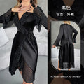 The Midnight Sequin Satin Set
