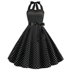 The Audrey Polka Dot Swing Gown