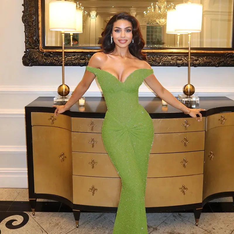 The Siren Green Gown