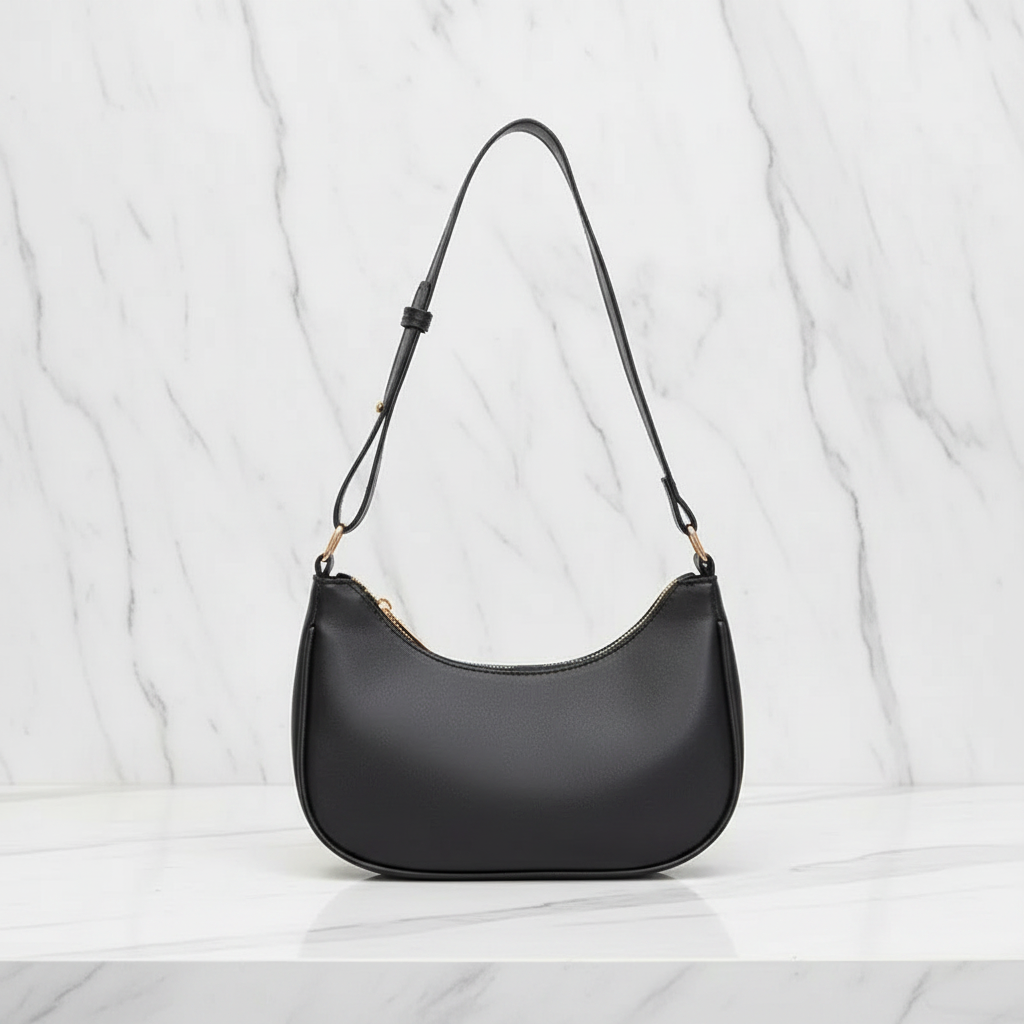 The Crescent Stone Shoulder Bag