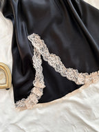 The Midnight Lace Backless Gown