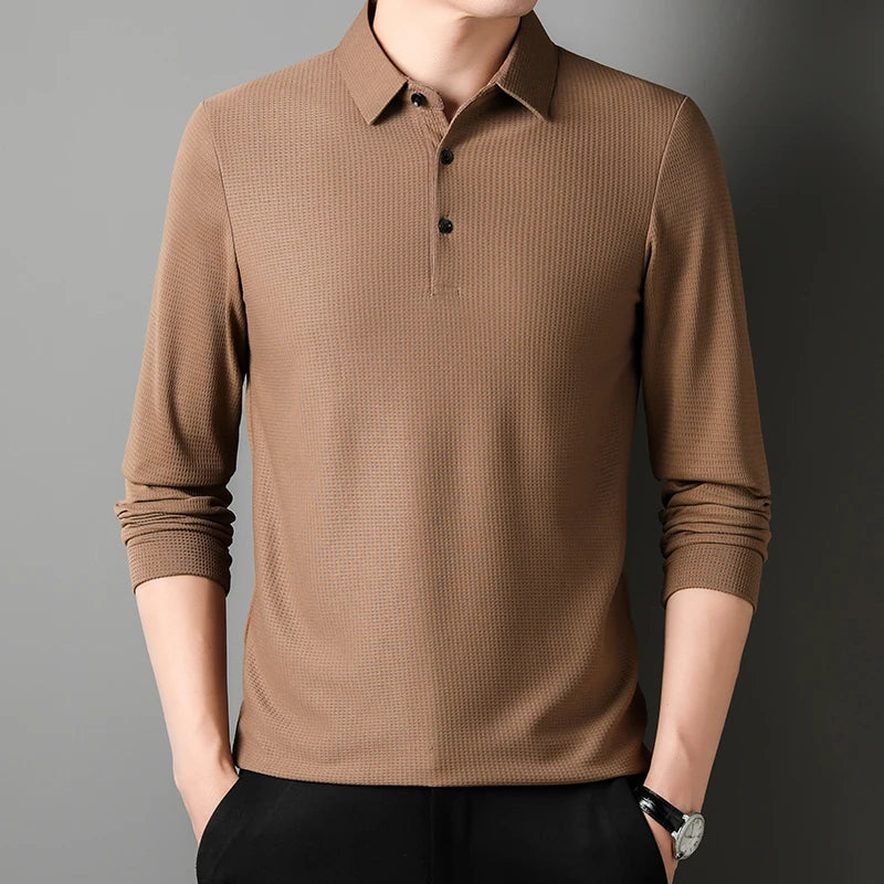 "Apex-Link" Long Sleeve Polo