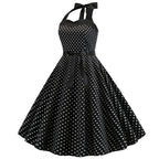 The Audrey Polka Dot Swing Gown