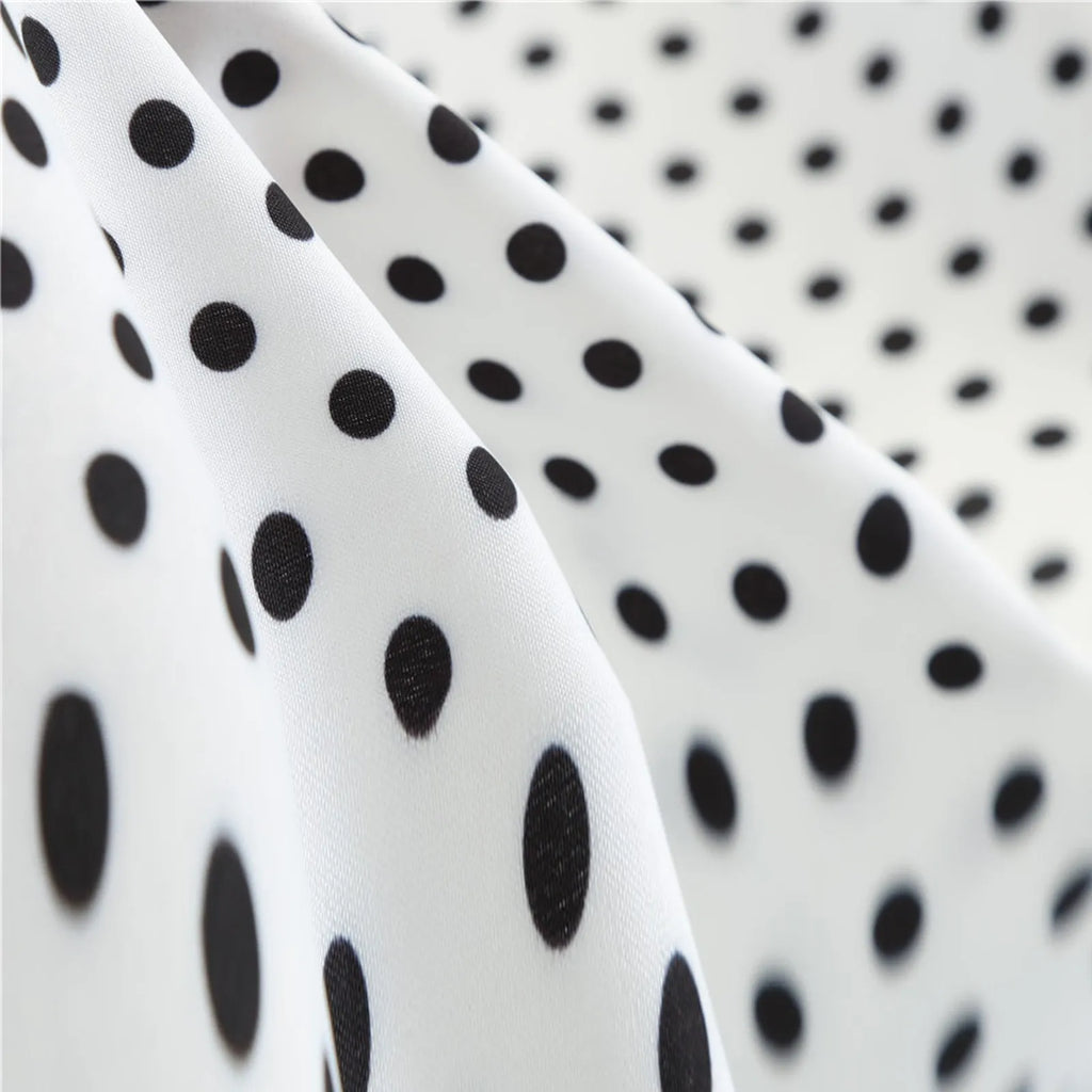 The Audrey Polka Dot Swing Gown