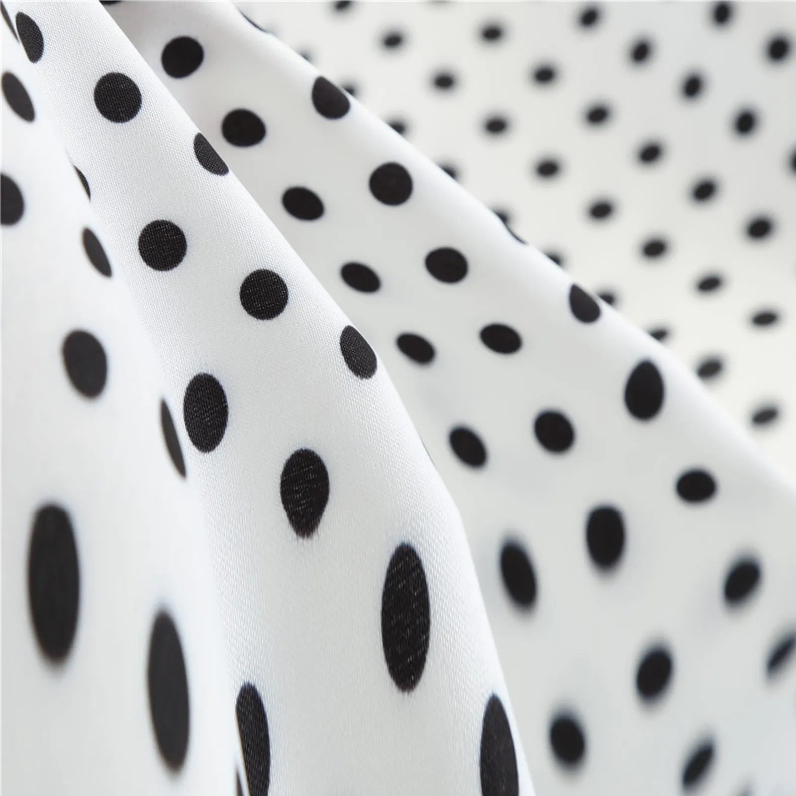 The Audrey Polka Dot Swing Gown