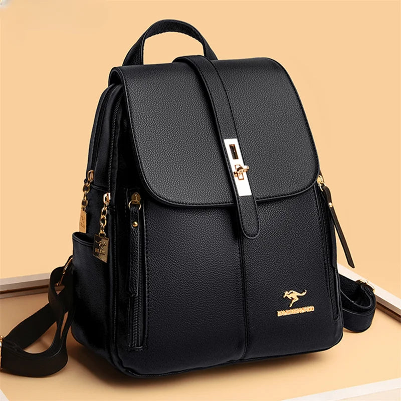 Classic Lock Casual Backpack