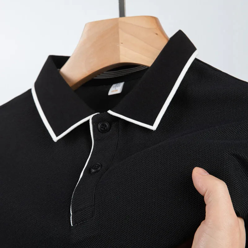 "Linear-Edge" Slim-Fit Polo