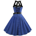 The Audrey Polka Dot Swing Gown