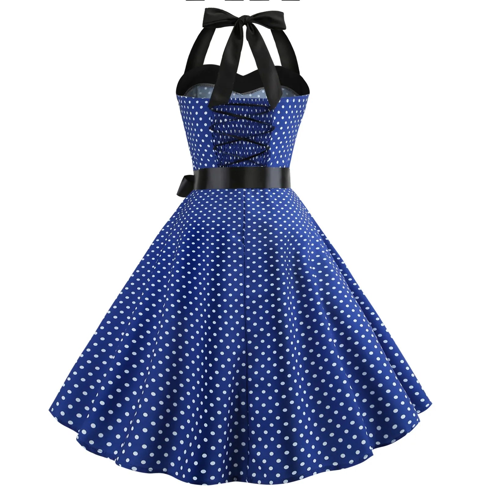 The Audrey Polka Dot Swing Gown