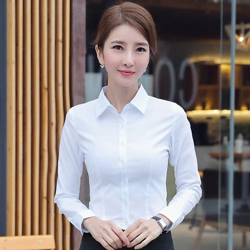 "Essence-Chiffon" Slim-Fit Shirt