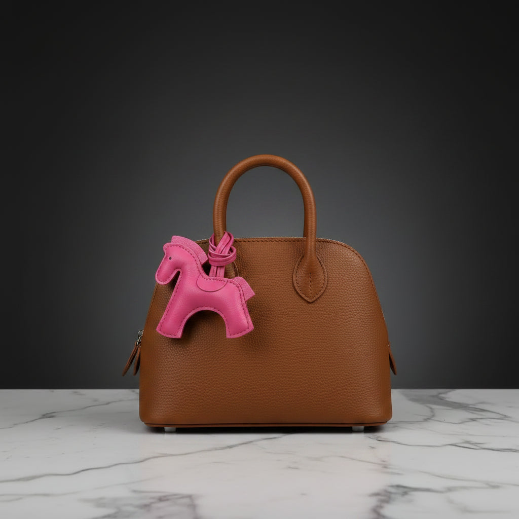 The Equestrian Warhorse Leather Bag Charm