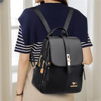 Classic Lock Casual Backpack