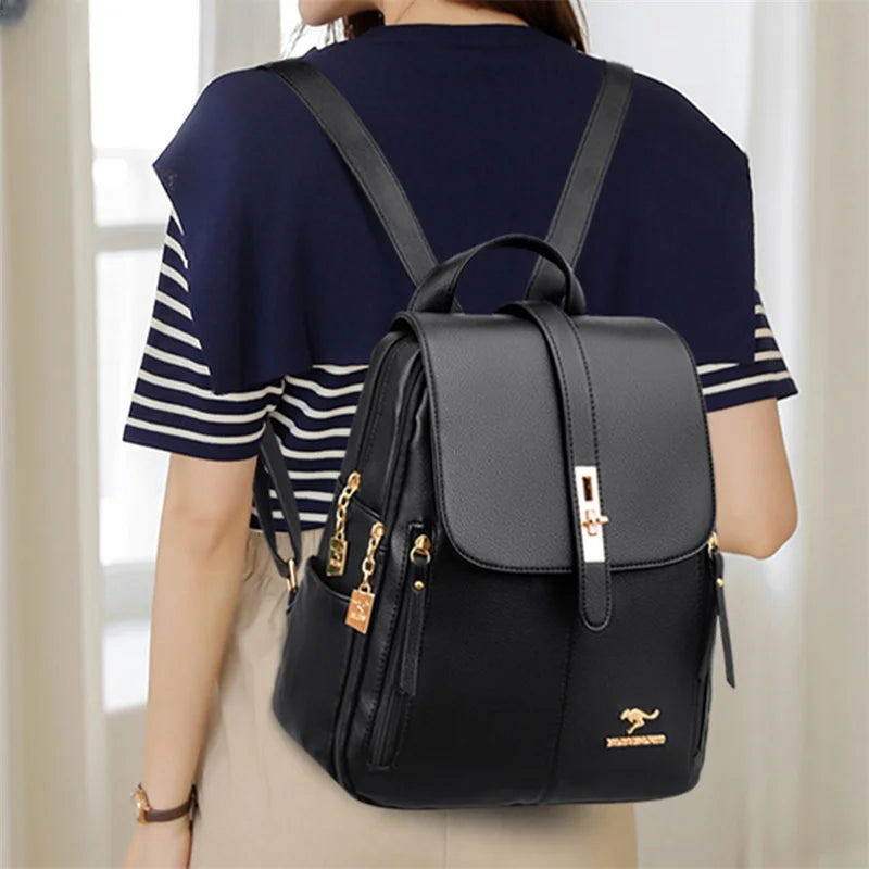 Classic Lock Casual Backpack