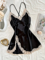 The Midnight Lace Backless Gown