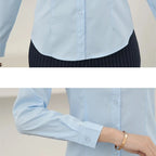 "Essence-Chiffon" Slim-Fit Shirt