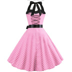 The Audrey Polka Dot Swing Gown