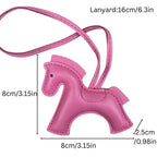 The Equestrian Warhorse Leather Bag Charm