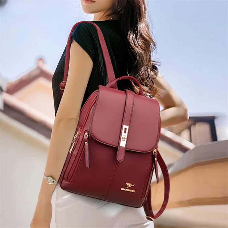Classic Lock Casual Backpack