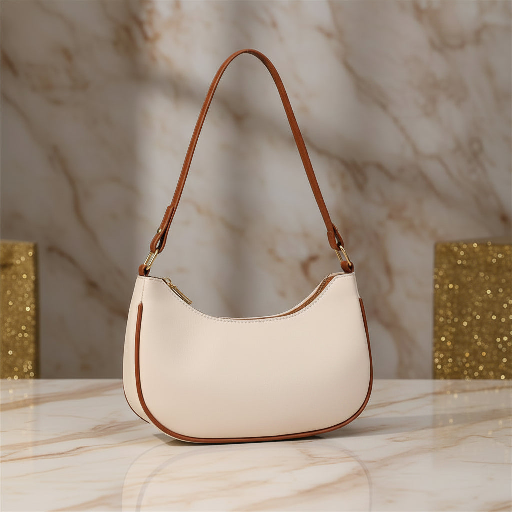 The Crescent Stone Shoulder Bag