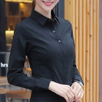 "Essence-Chiffon" Slim-Fit Shirt