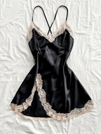 The Midnight Lace Backless Gown
