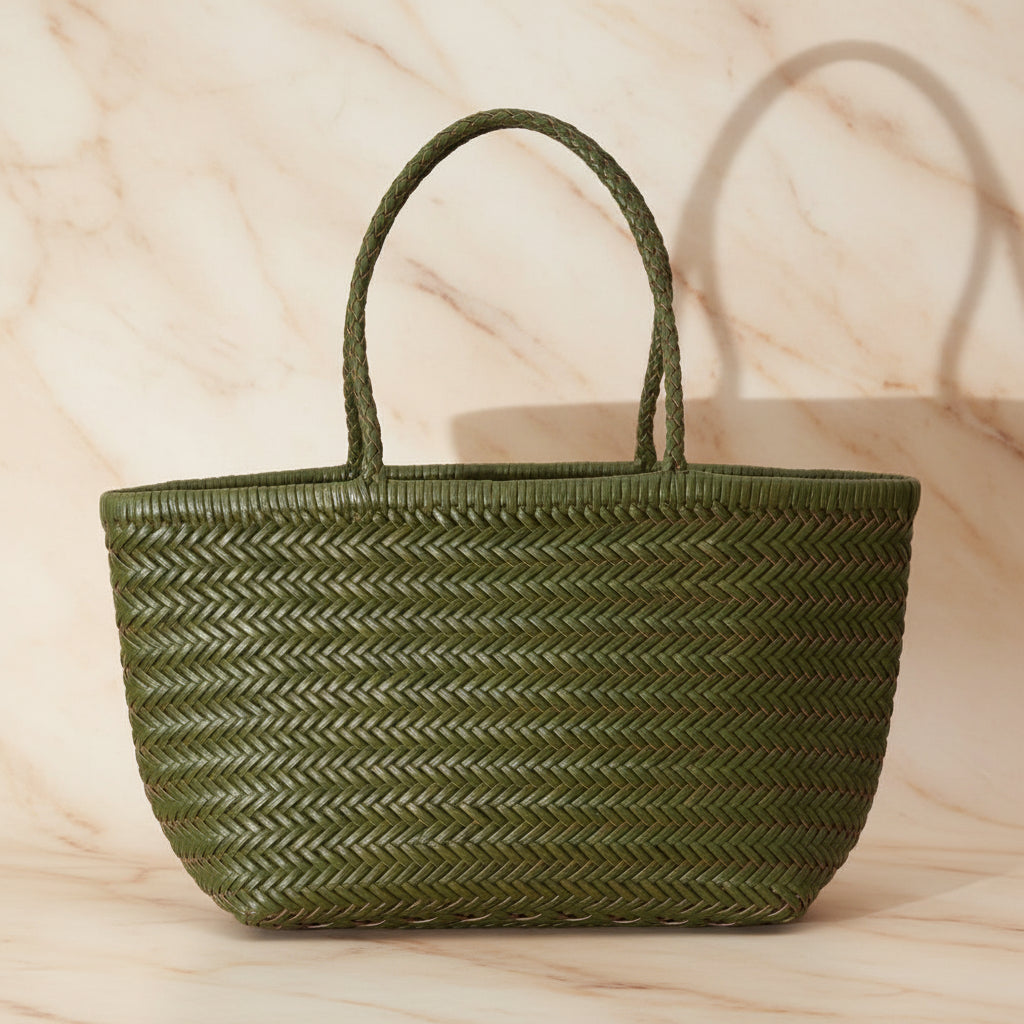 The Artisan Woven Bucket Tote