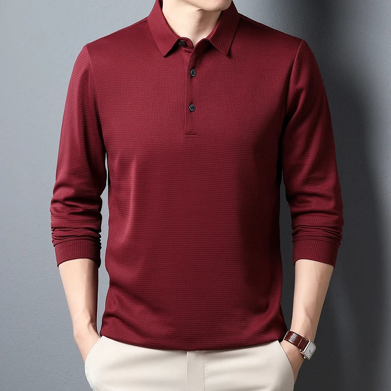 "Apex-Link" Long Sleeve Polo