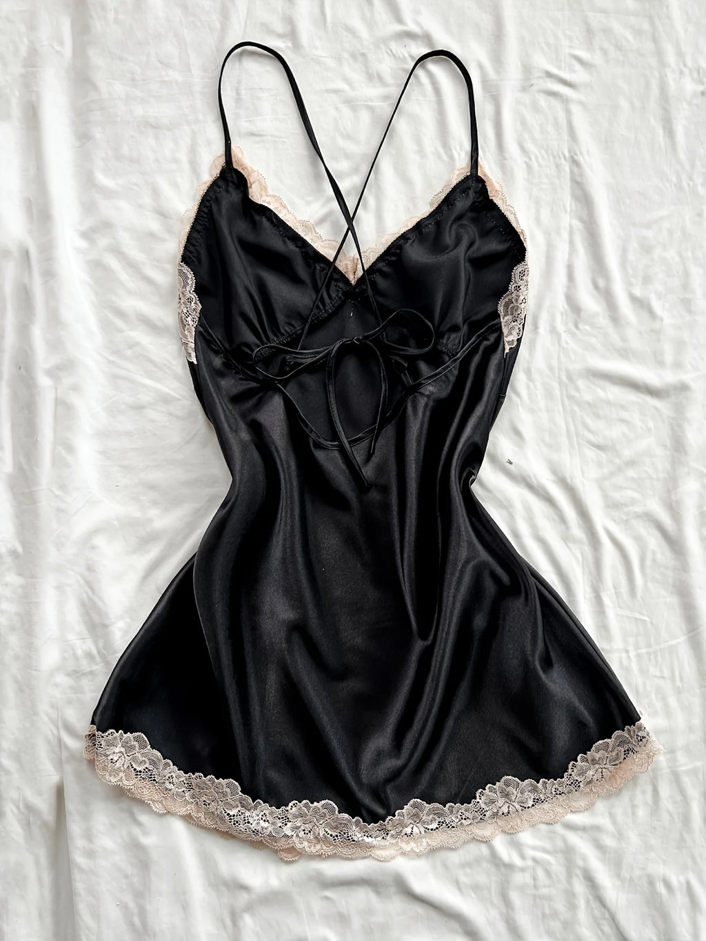 The Midnight Lace Backless Gown