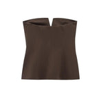 Square-Cut Strapless Tube Top