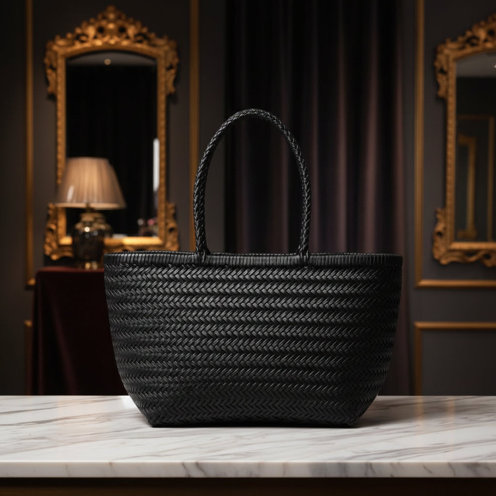 The Artisan Woven Bucket Tote