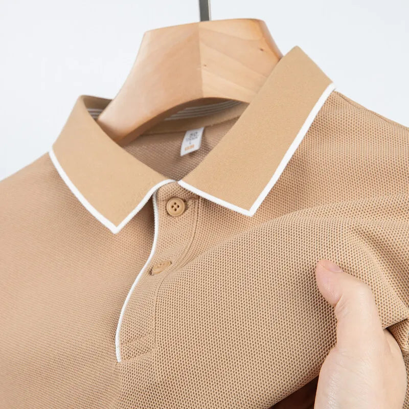 "Linear-Edge" Slim-Fit Polo