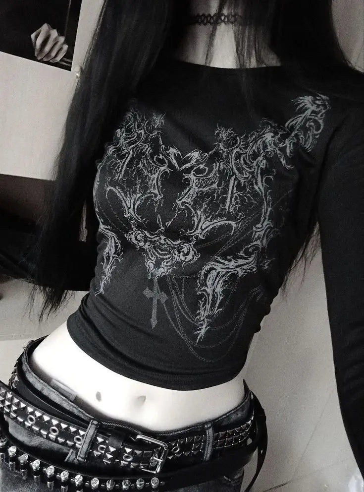 Gothic Punk Streetwear Tee