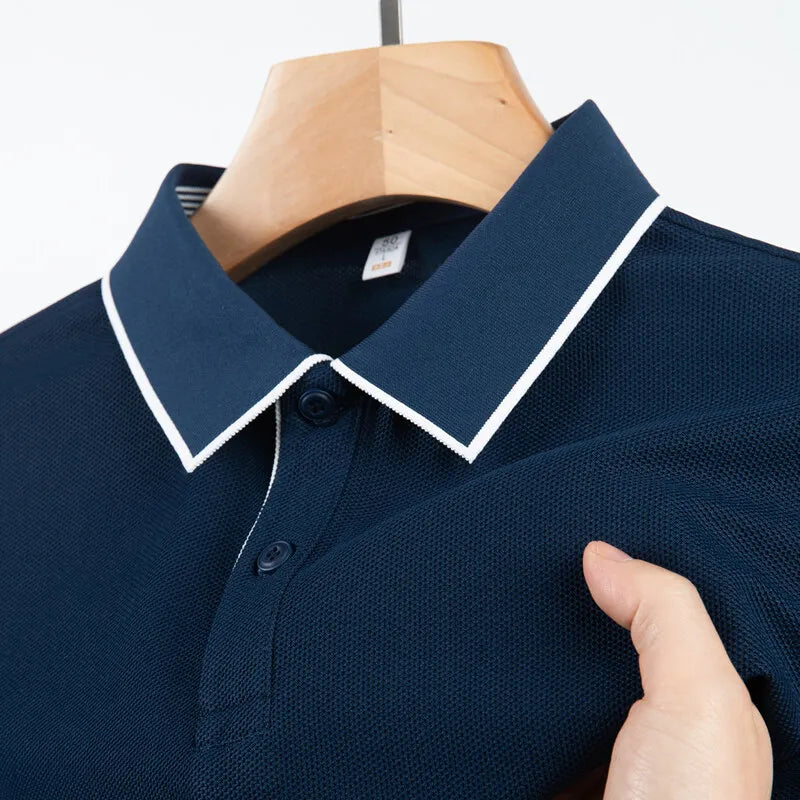 "Linear-Edge" Slim-Fit Polo