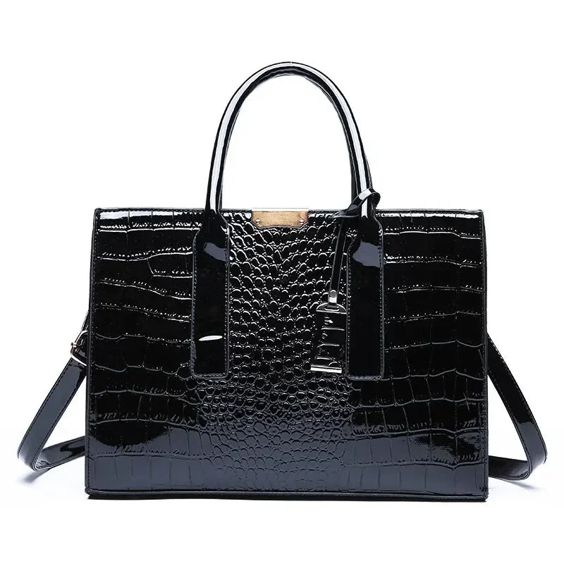 Vintage Croco Tote Bag