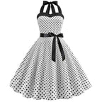 The Audrey Polka Dot Swing Gown