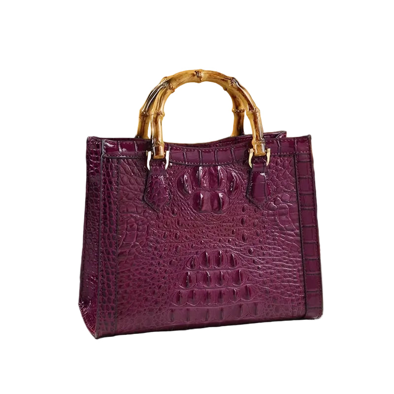 The Bamboo & Croco Premium Satchel